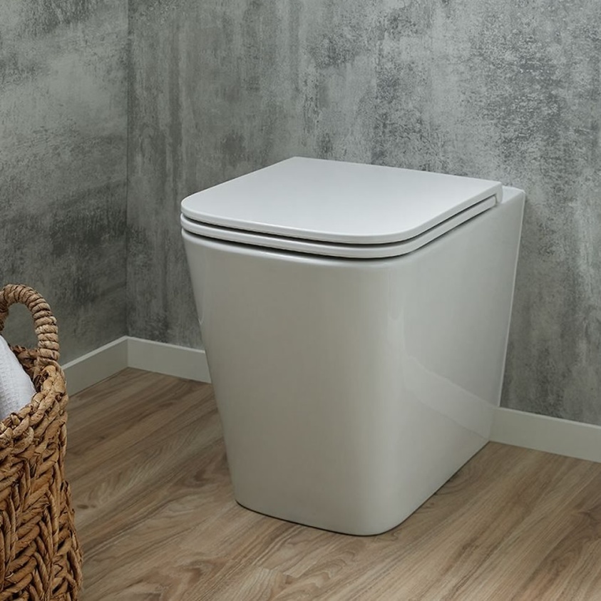 Vado Cameo Soft Square Rimless Back To Wall Toilet - Lifestyle